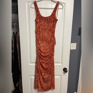 House of Harlow 1960 Rust Print Maxi Dress